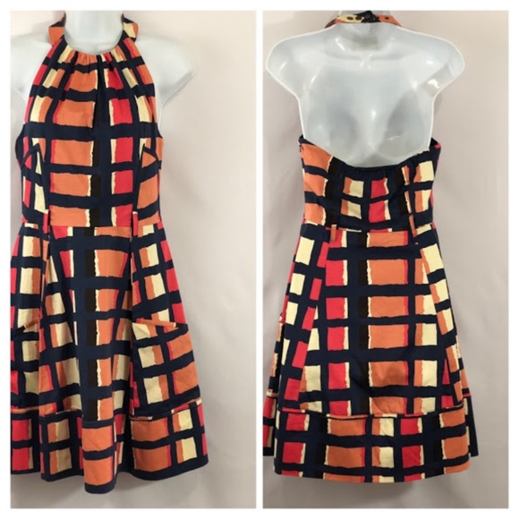 Jessica Simpson Dresses & Skirts - Jessica Simpson Geometric Halter Dress DD03